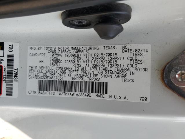 2014 TOYOTA TACOMA - 5TFNX4CN3EX037851
