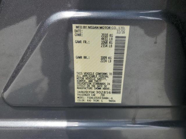 2017 NISSAN LEAF S 1N4BZ0CP1HC302856