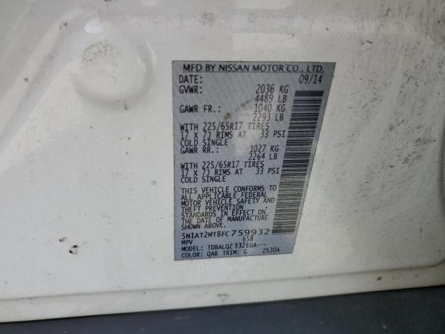 2015 NISSAN ROGUE S 5N1AT2MT8FC759932