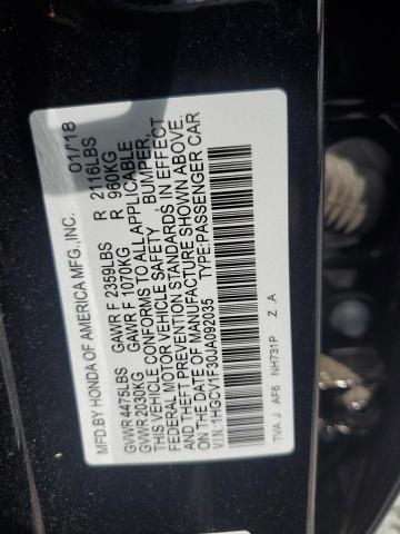 2018 HONDA ACCORD SPO 1HGCV1F30JA092035
