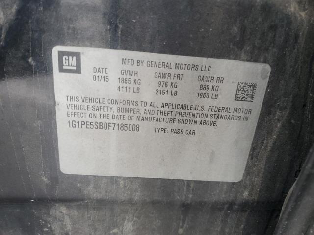 2015 CHEVROLET CRUZE LT 1G1PE5SB0F7185008