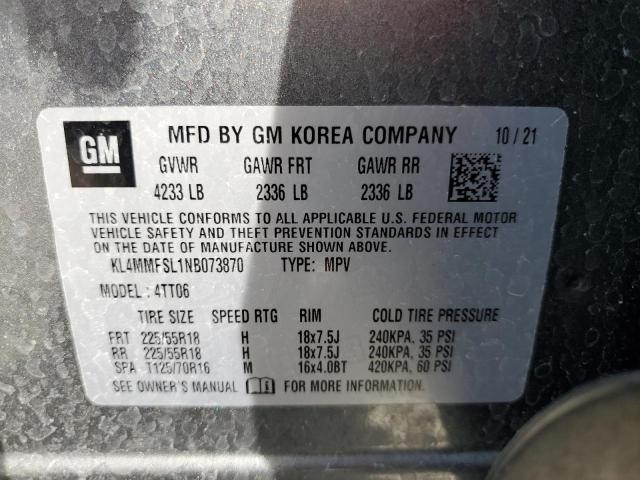 2022 BUICK ENCORE GX ESSENCE KL4MMFSL1NB073870