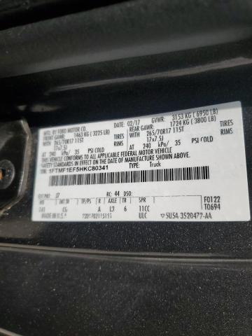 2017 FORD F150 1FTMF1EF5HKC80341