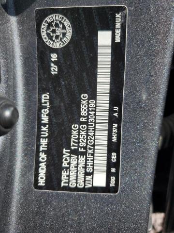 2017 HONDA CIVIC LX SHHFK7G24HU304190