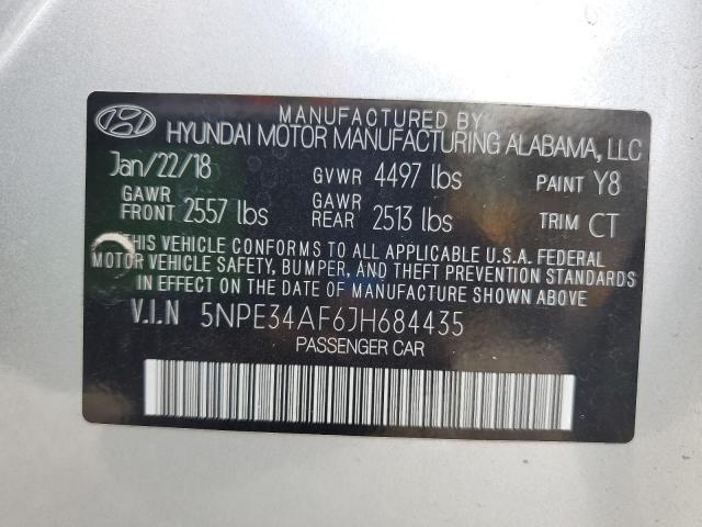 2018 HYUNDAI SONATA SPORT 5NPE34AF6JH684435