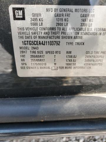 2018 GMC CANYON SLE 1GTG5CEA4J1103792