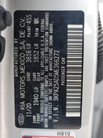 2021 KIA RIO S 3KPA25AD5ME366272