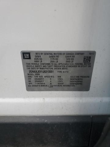 2018 CHEVROLET EQUINOX LT 2GNAXJEV1J6213551