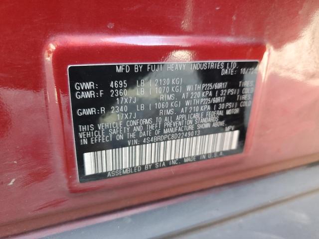 2013 SUBARU OUTBACK 3. - 4S4BRDPC8D2249013