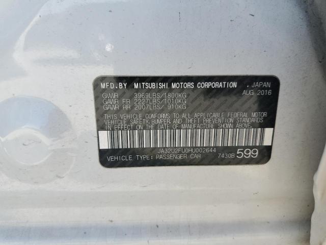 2017 MITSUBISHI LANCER ES JA32U2FU0HU002644