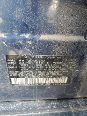 2019 SUBARU OUTBACK 2. 4S4BSABC6K3359639