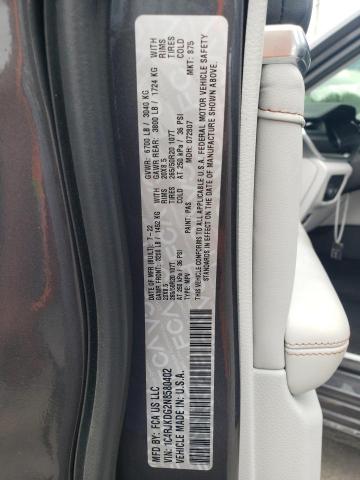 2022 JEEP GRAND CHEROKEE L OVERLAND 1C4RJKDG2N8580402