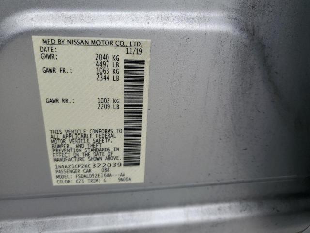 2019 NISSAN LEAF S - 1N4AZ1CP2KC322039