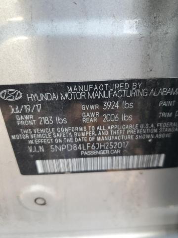 2018 HYUNDAI ELANTRA SE - 5NPD84LF6JH252017