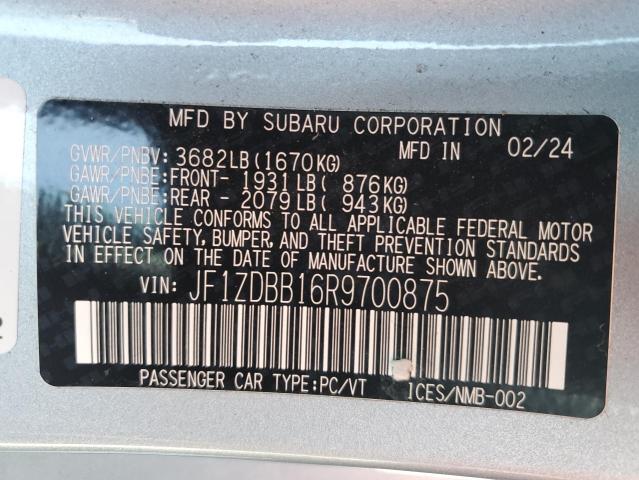 2024 SUBARU BRZ PREMIU JF1ZDBB16R9700875