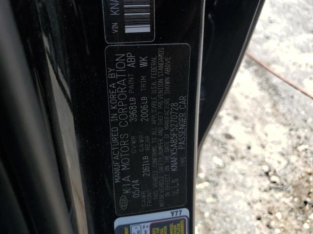 2015 KIA FORTE EX KNAFX5A85F5270728