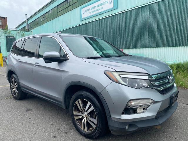 HONDA PILOT EXL 2016 blue 4dr spor gas 5FNYF6H57GB065735 photo #1