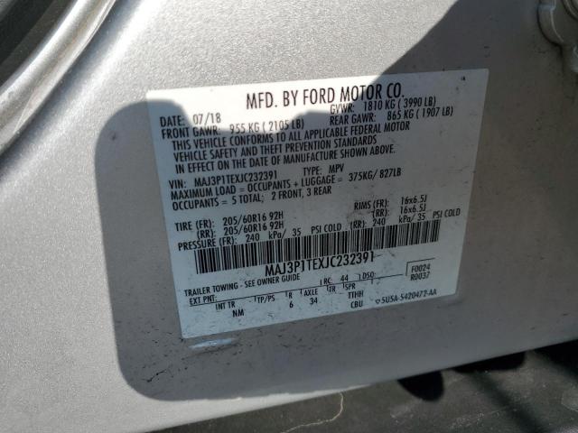 2018 FORD ECOSPORT SE MAJ3P1TEXJC232391