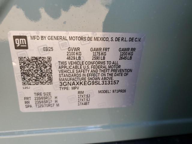 2025 CHEVROLET EQUINOX ACTIV 3GNAXKEG9SL313157