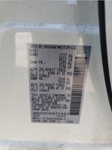 2025 NISSAN FRONTIER S 1N6ED1FK7SN622493