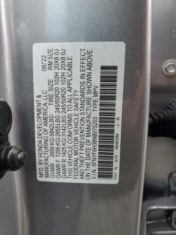 2022 HONDA PILOT SPORT 5FNYF6H38NB075203