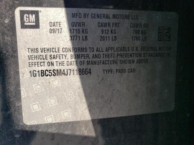 2018 CHEVROLET CRUZE LS 1G1BC5SM4J7118664