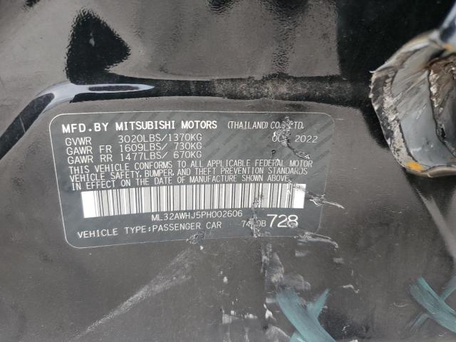 2023 MITSUBISHI MIRAGE SE ML32AWHJ5PH002606