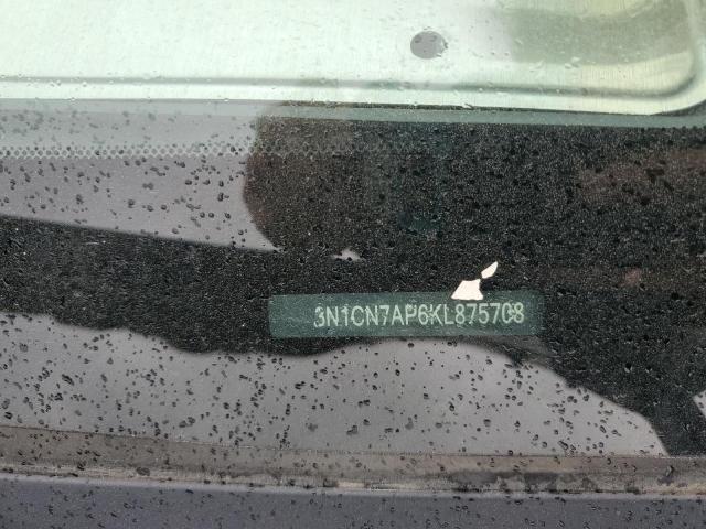 2019 NISSAN VERSA S 3N1CN7AP6KL875708