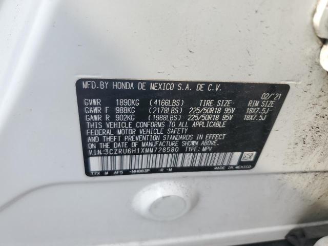 2021 HONDA HR-V SPORT 3CZRU6H1XMM728580