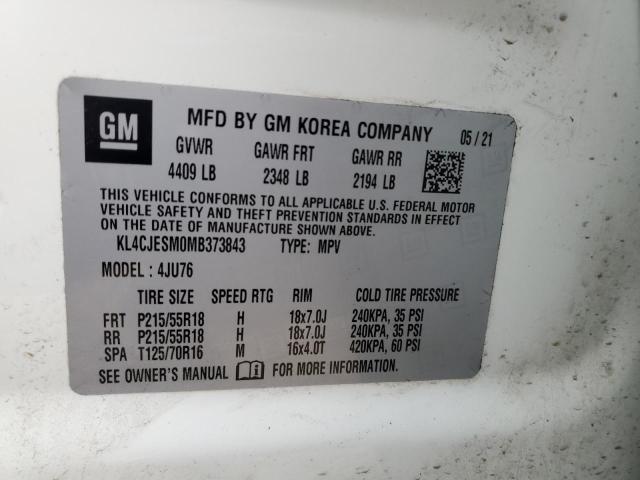 2021 BUICK ENCORE PRE KL4CJESM0MB373843