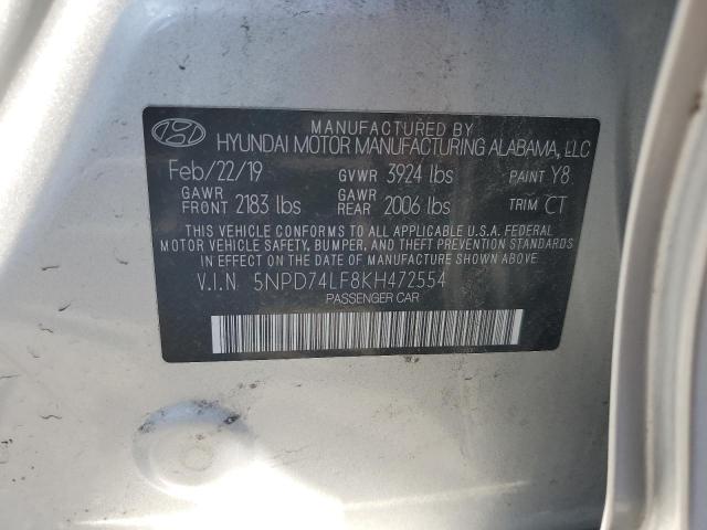 2019 HYUNDAI ELANTRA SE #3259723376