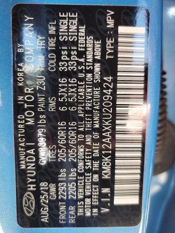 2019 HYUNDAI KONA SE KM8K12AAXKU209424