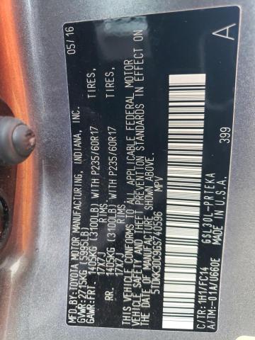 2016 TOYOTA SIENNA LE 5TDKK3DC9GS740596