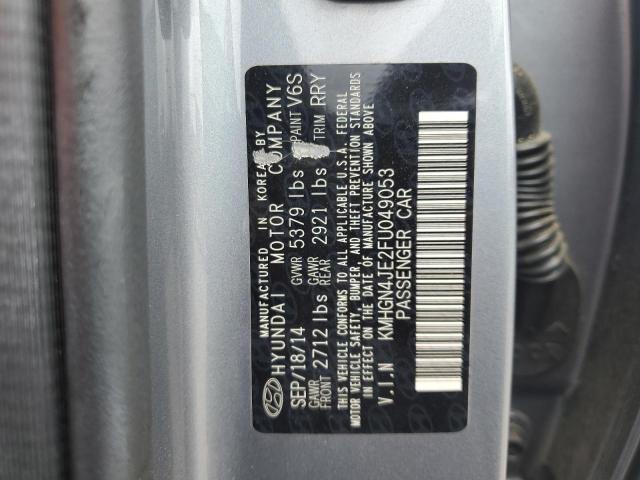 2015 HYUNDAI UK KMHGN4JE2FU049053