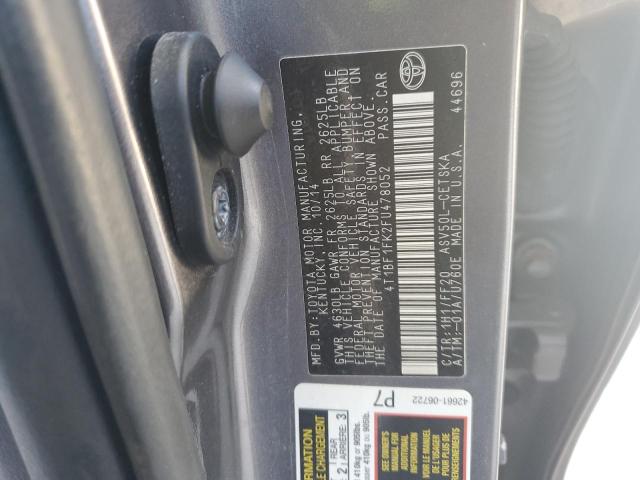 2015 TOYOTA CAMRY LE 4T1BF1FK2FU478052