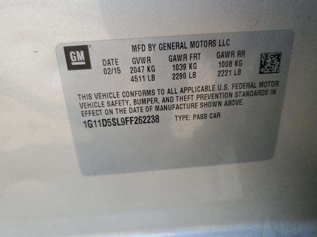2015 CHEVROLET MALIBU 2LT 1G11D5SL9FF262238