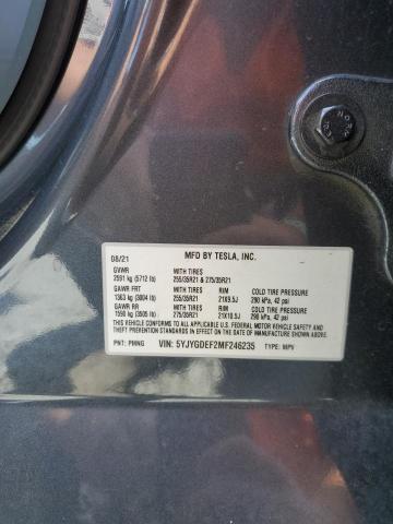 2021 TESLA MODEL Y - 5YJYGDEF2MF246235