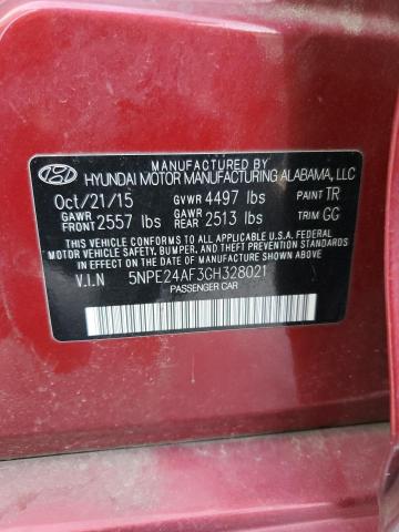 2016 HYUNDAI SONATA SE 5NPE24AF3GH328021