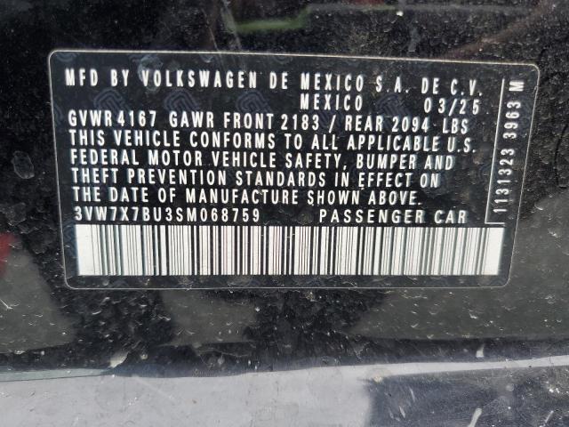 2025 VOLKSWAGEN JETTA SE - 3VW7X7BU3SM068759