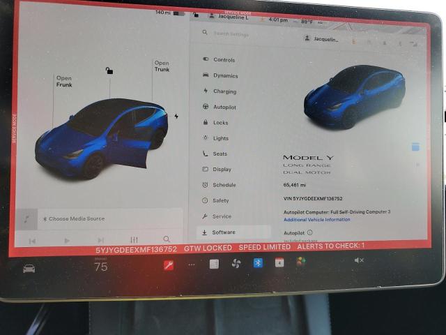 2021 TESLA MODEL Y 5YJYGDEEXMF136752