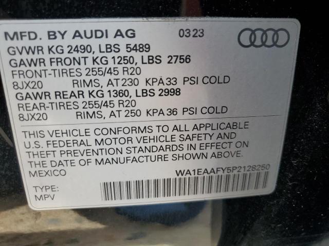 2023 AUDI Q5 PREMIUM WA1EAAFY5P2128250
