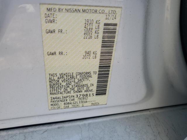 2015 NISSAN ALTIMA 2.5 - 1N4AL3AP5FN379815