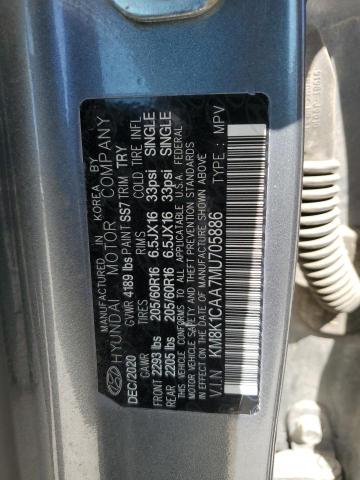 2021 HYUNDAI KONA SE KM8K1CAA7MU705886
