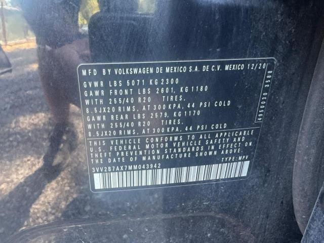 2021 VOLKSWAGEN TIGUAN SE 3VV2B7AX7MM043