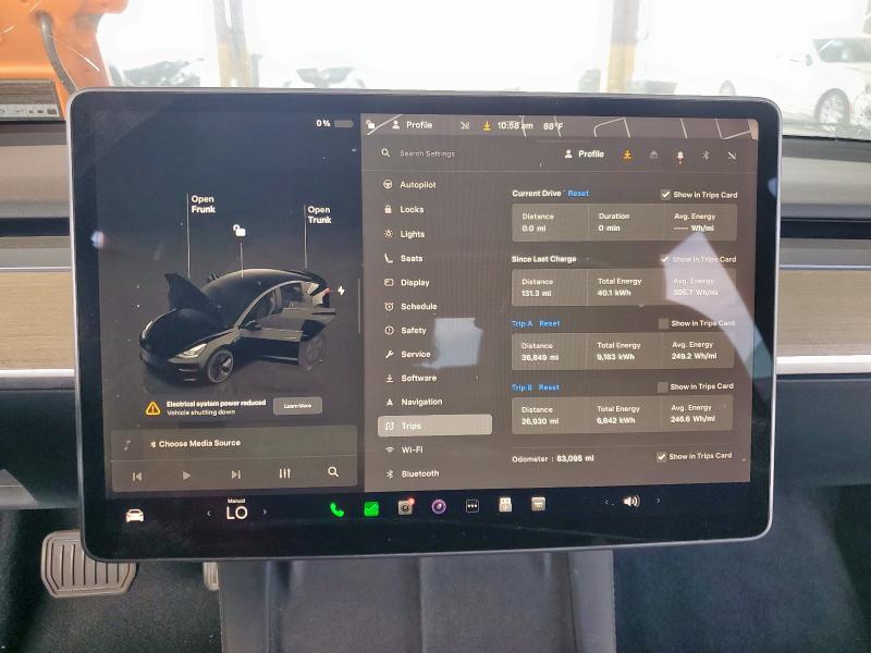 2023 TESLA MODEL 3 5YJ3E1EAXPF458307
