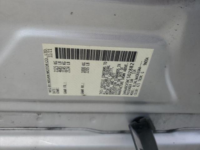 2022 NISSAN MAXIMA SV 1N4AA6CV5NC502882