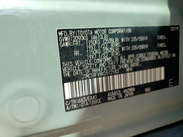 2019 TOYOTA RAV4 XLE PREMIUM JTMC1RFVXKD512183