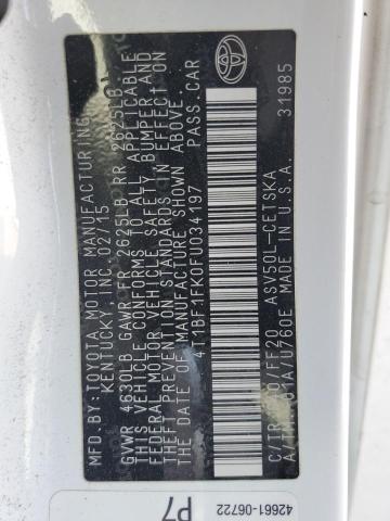 2015 TOYOTA CAMRY LE 4T1BF1FK0FU034197
