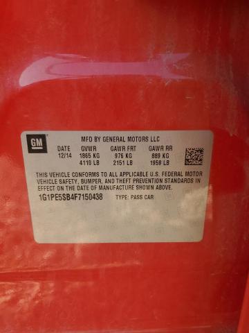 2015 CHEVROLET CRUZE LT 1G1PE5SB4F7150438