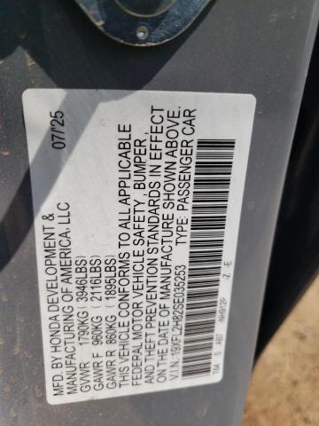 2025 HONDA CIVIC SPOR - 19XFL2H82SE035253